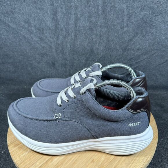 S MBT Kaori Shoes Men's Size 9 Blue Canvas Lace Up Sneakers‎ - Picture 3 of 8
